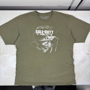Call of Duty Ghosts T-Shirt Mens XL Green Activision Video Game 2013